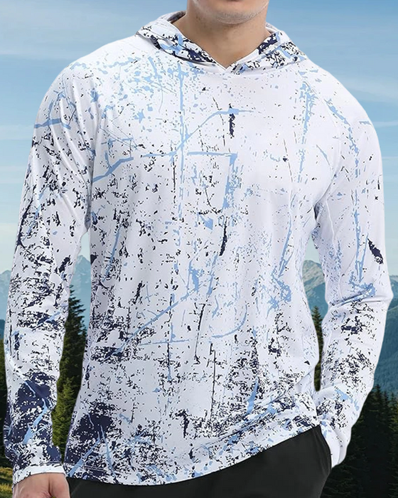 Men's Long Sleeve Printed Top