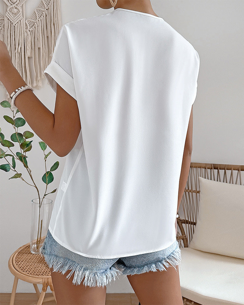 Elegant Batwing Sleeve Blouse