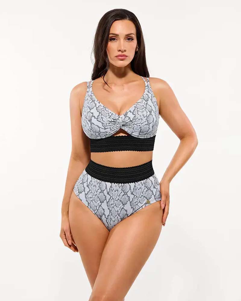 Retro Color-Trim Sexy Bikini