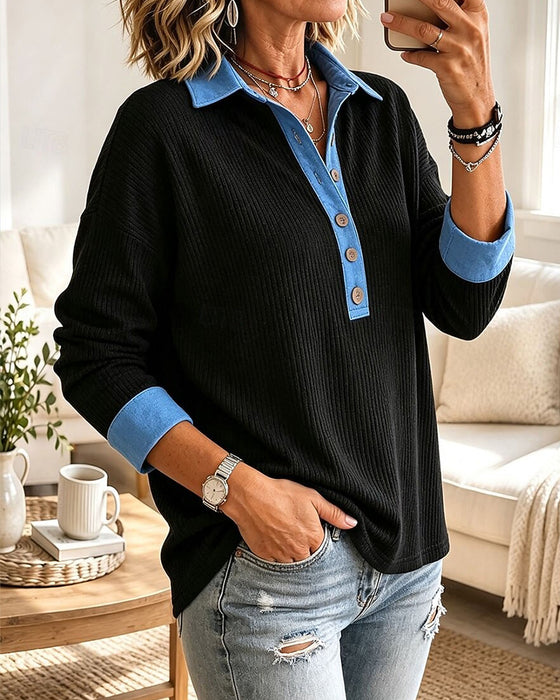 Trendy V-Neck Casual Top