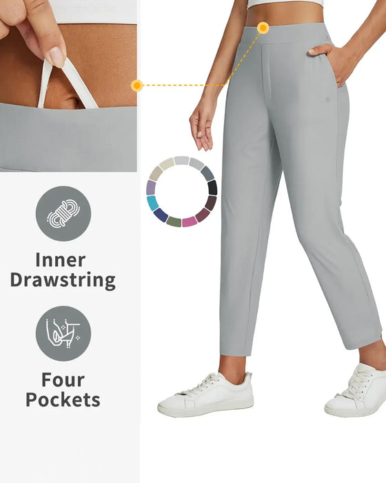Solid Color Nine Points Pants