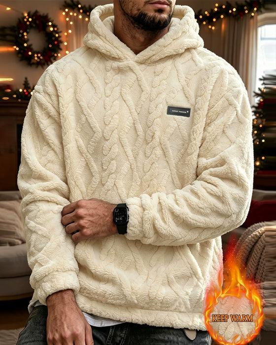 Men's Winter  Jacquard Pattern  Hoodie