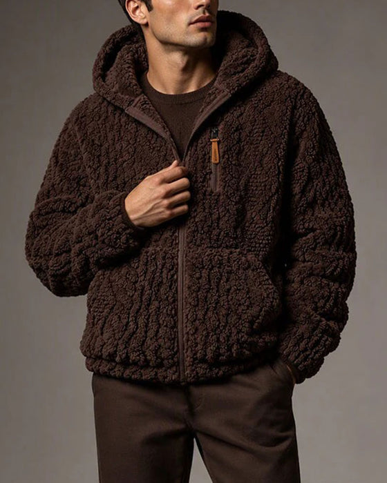 Men's Hooded Zipper Coat