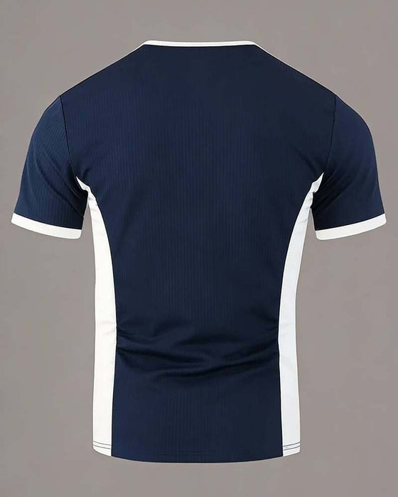 Men's Color-Block Waffle T-Shirt