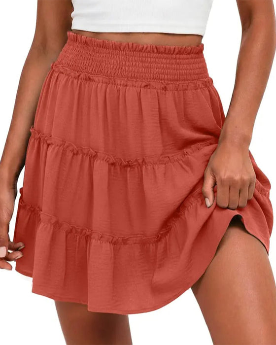 Elastic-Waist Bottoms with Built-in Shorts
