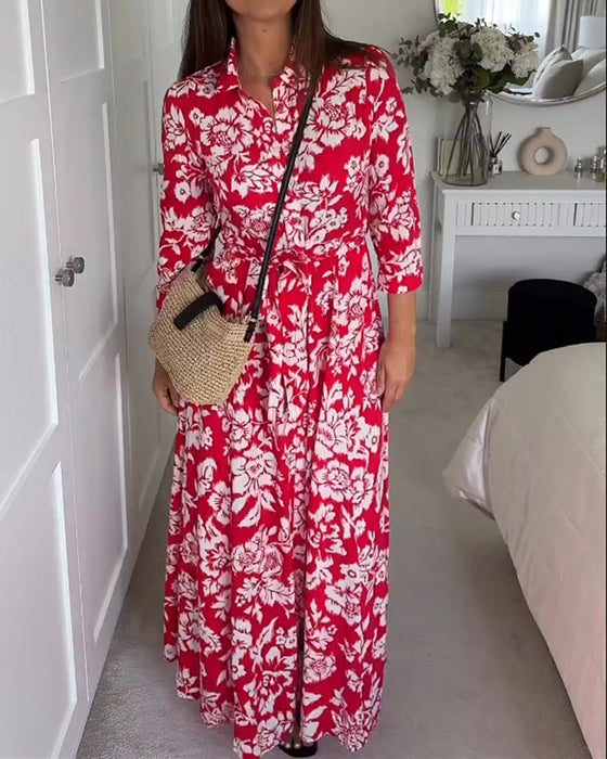 Floral Print Maxi Dress