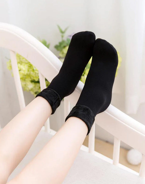 Winter soft plush floor socks