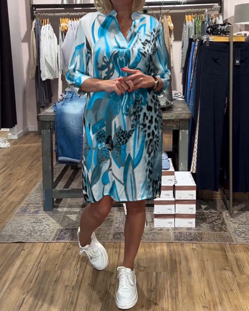 Women's daily casual color dress