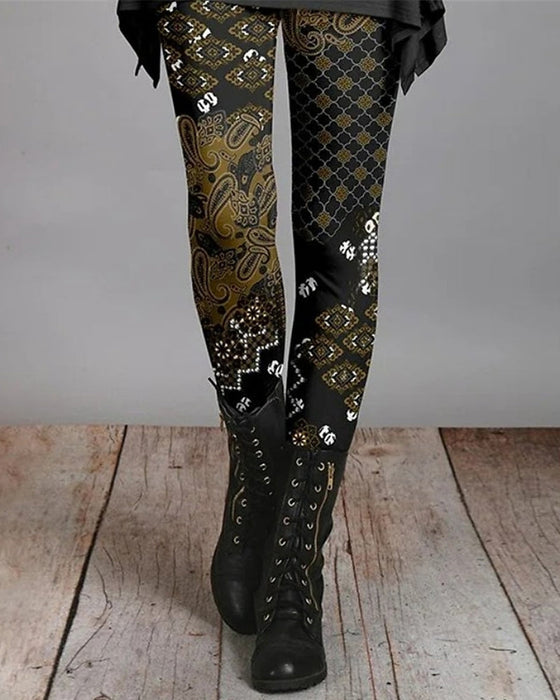 Retro Leggings Ethnic Style