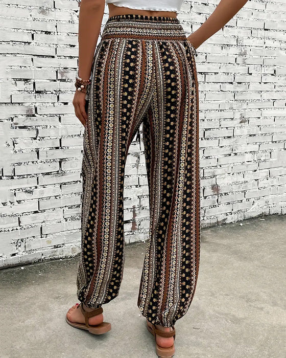 Ethnic casual printed pants