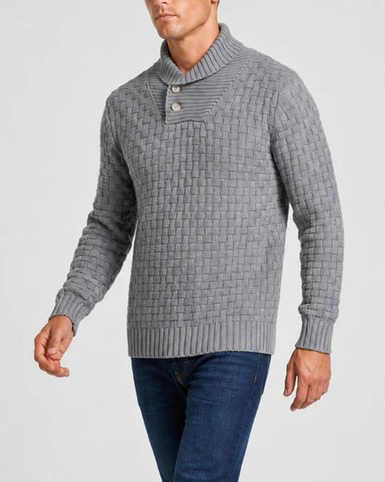 Men's Plaid Casual Pullover