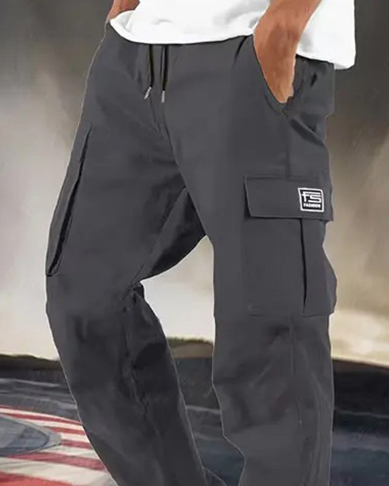 Men's Multi Pocket Cargo Straight Leg Pant