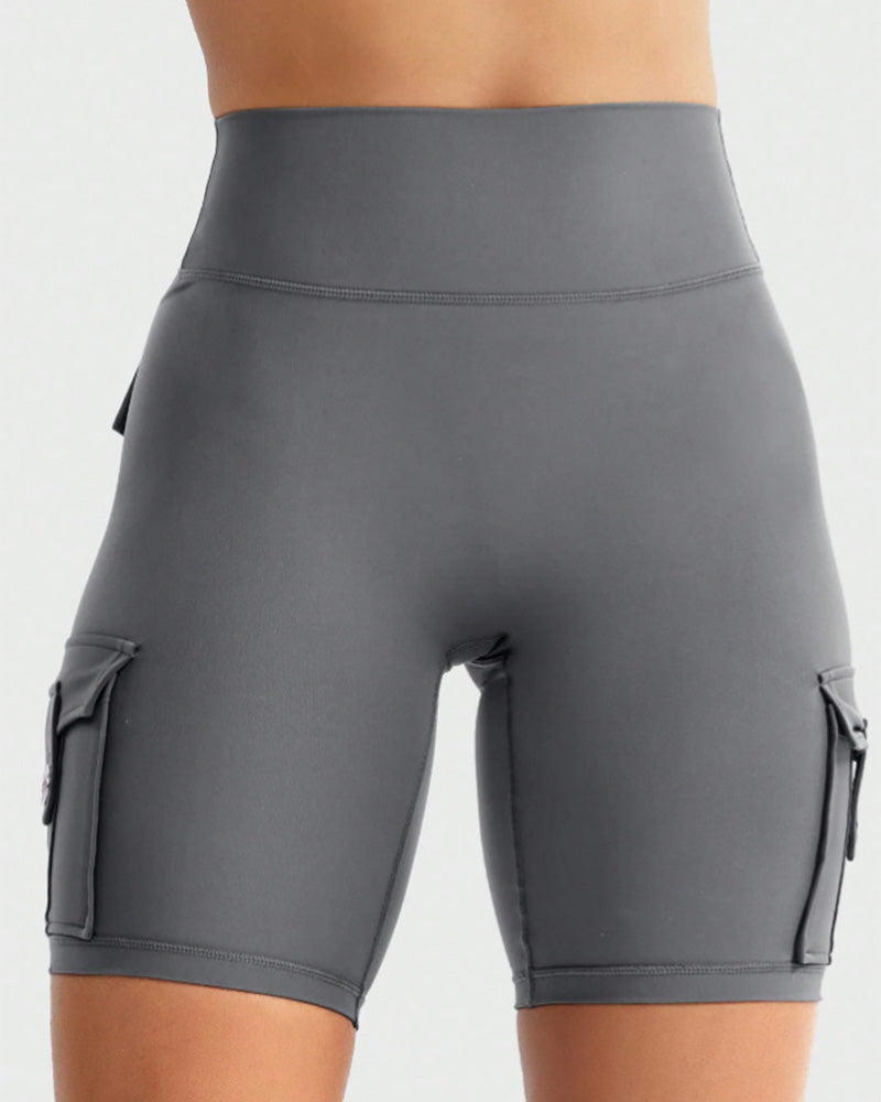 Women's Multi-Pocket Cycling Capri Leggings