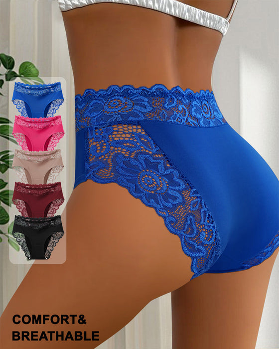 Sexy Lace Mid-Rise Panties-4