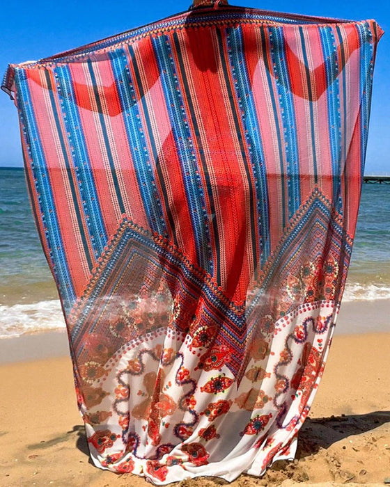 Sexy printed swimsuit set