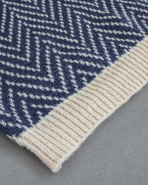 Striped Turtleneck Slouchy Pullover