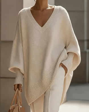 V-neck Loose Big Sleeve Pullover