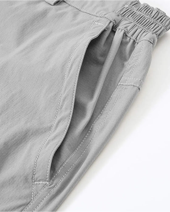 Elastic Waist Pocket Men's Athletic Shorts