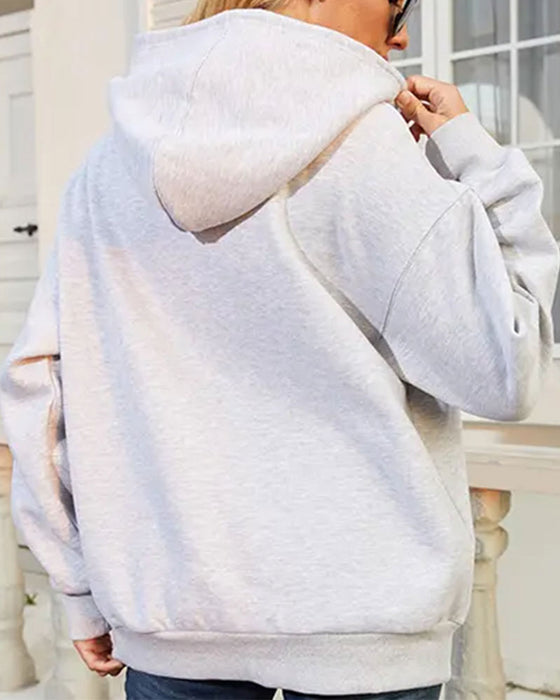 Hooded Casual Pullover  Hoodie