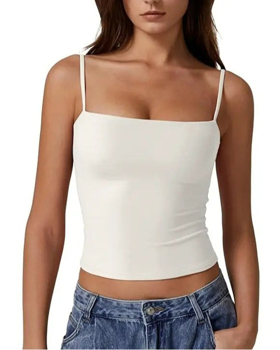 Strapless Straight Neck Strappy Cami Top
