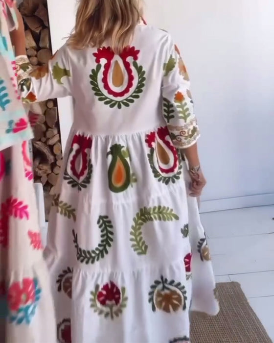 Floral Graphic Print Dress