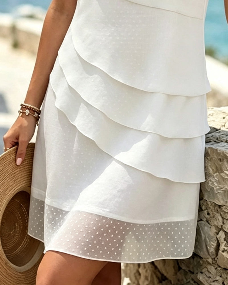 Polka Dot Mesh Dress