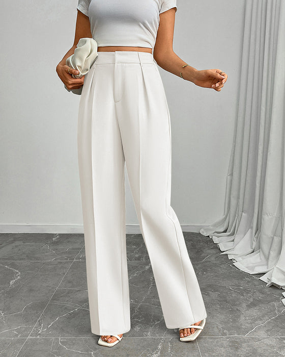 Casual Loose Straight Wide-Leg Pants
