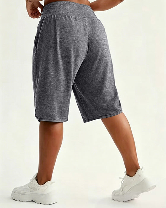 High-Waisted Wide-Leg Shorts