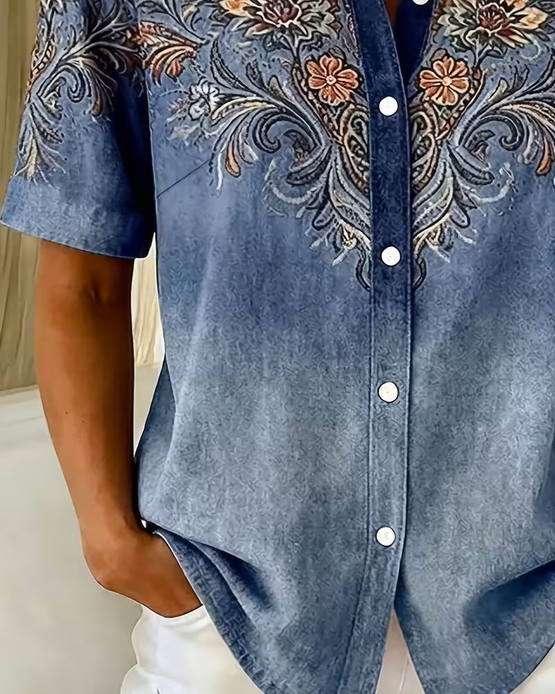 Classic Collared Printed Shirt