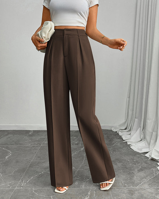 Casual Loose Straight Wide-Leg Pants