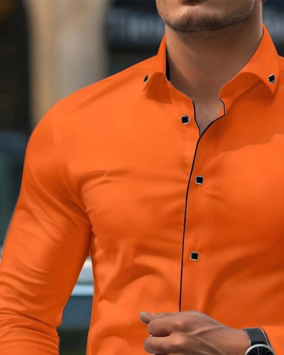 Business Slim-Fit Long-Sleeved Shirt