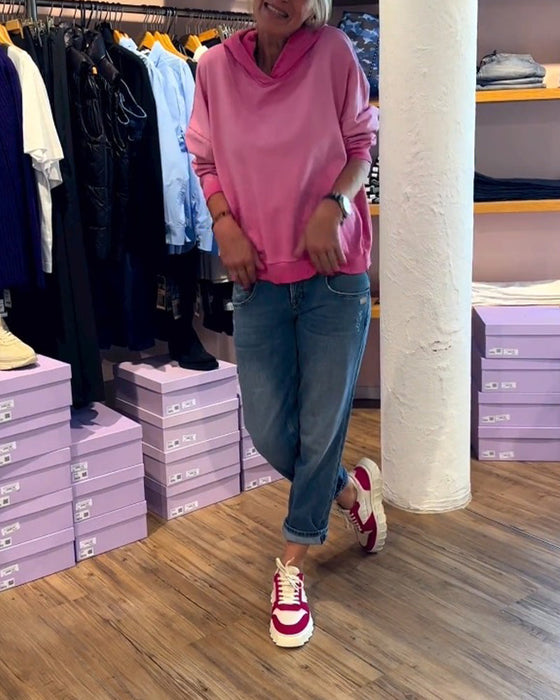 Gradient color casual hoodie