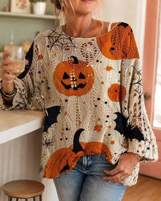 Round Neck Cutout Pullover