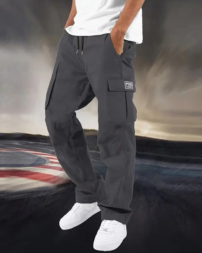 Men's Multi Pocket Cargo Straight Leg Pant