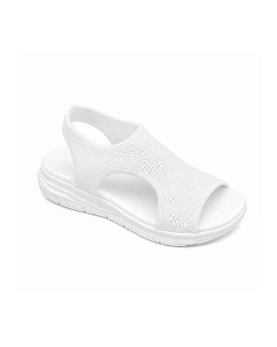 Peep Toe Flyknit Sandals