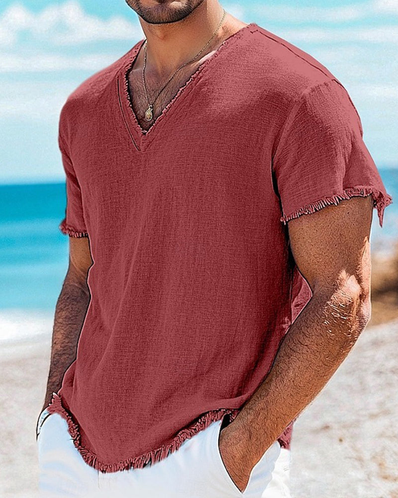 Men's Solid Short Sleeve T-Shirt