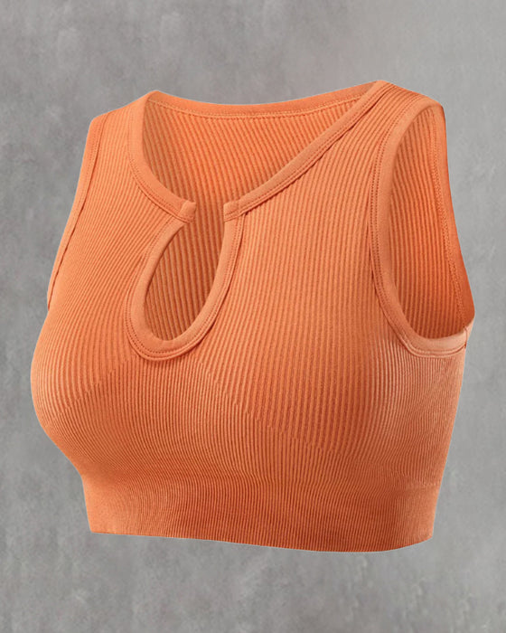 Yoga Sports With Bra Tank Top