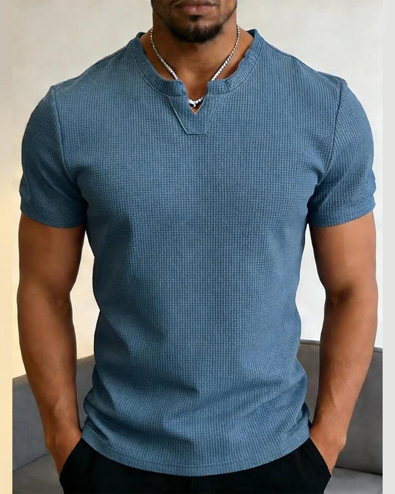 Men's Waffle Casual T-Shirt