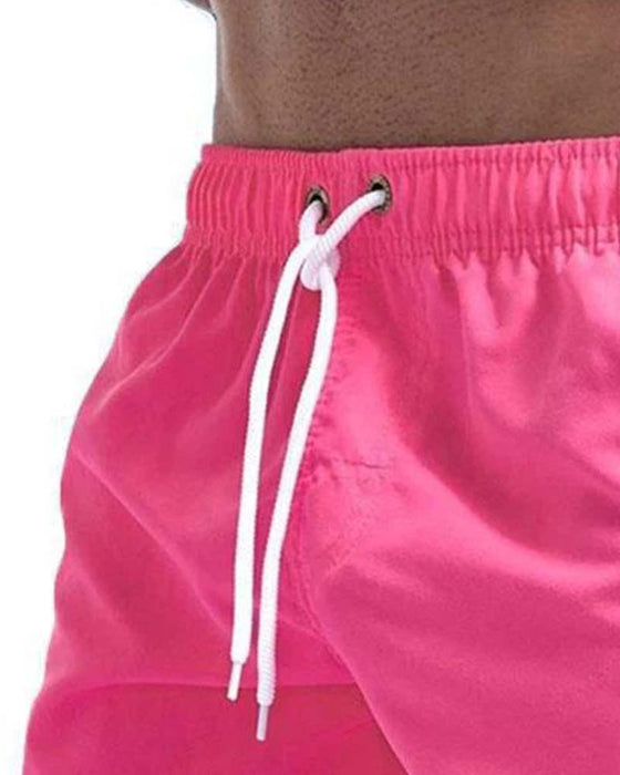 Elastic Waist Drawstring Quick-Dry Sports Shorts