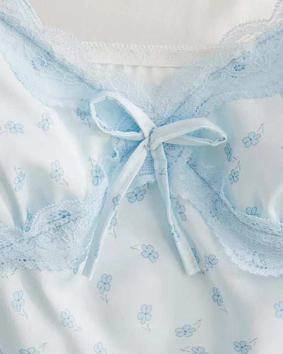 Sexy Lace Trim Lingerie Sleepwear