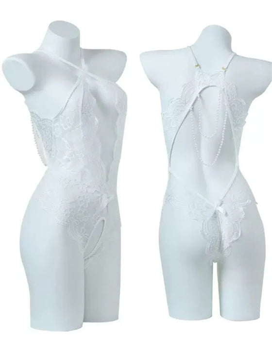 Lace Backless One-Piece Lingerie