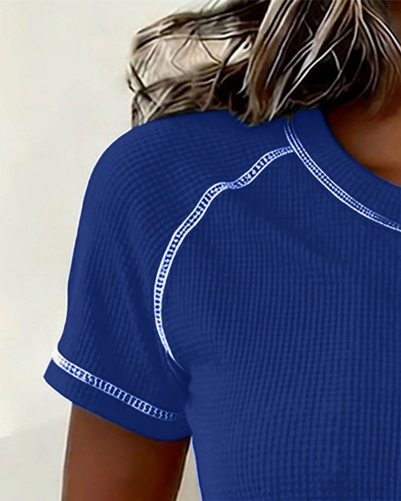 Waffle Weave Henley T-Shirt