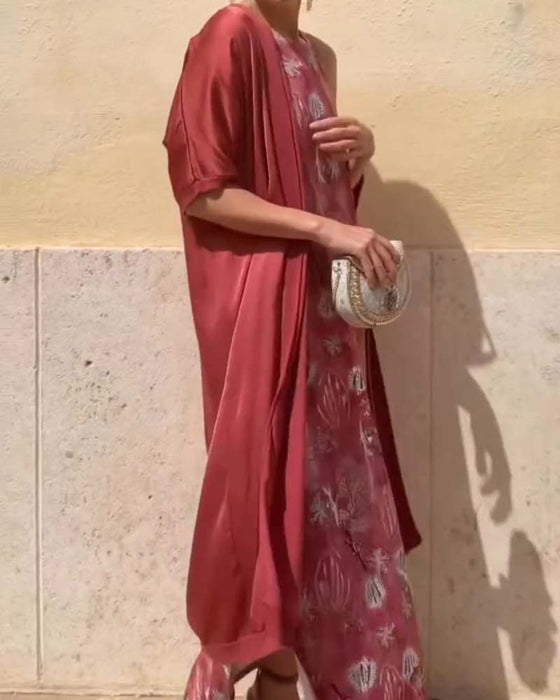 Sleeveless Maxi Dress + Matching Cardigan Set