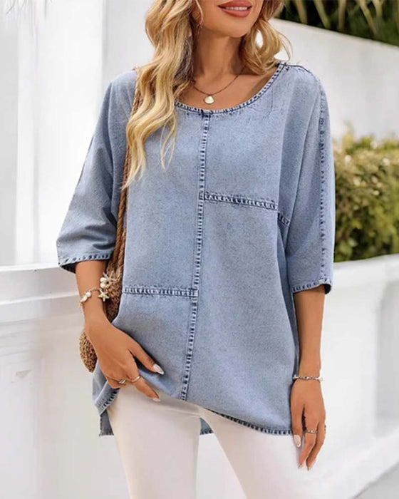 Solid Plus Size T-Shirt