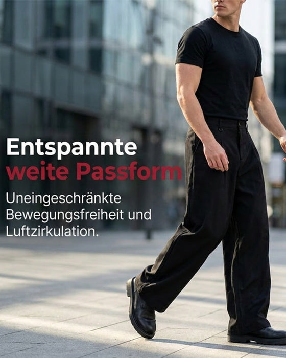 High-Waist Button Fly Wide-Leg Pants