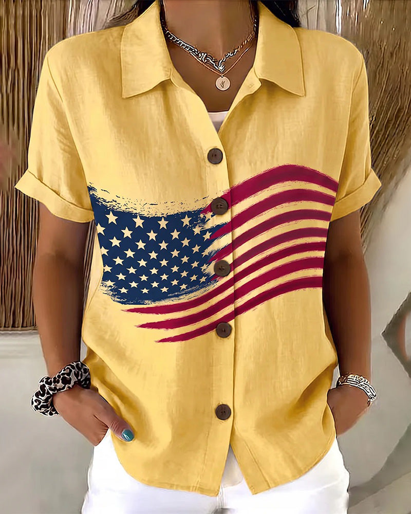 Printed Short-Sleeved Shirt