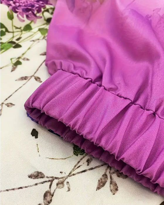 Butterfly print pocket wide leg pants