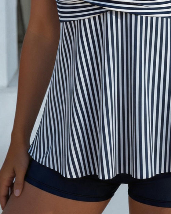 Striped Camisole Two-Piece Tankini