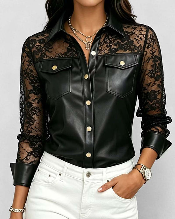 Fashion Shirt Collar Casual Shirt