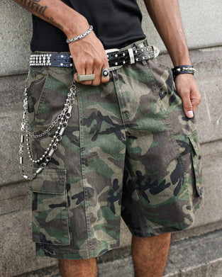 Men's Camo Vintage Cargo Short Pant